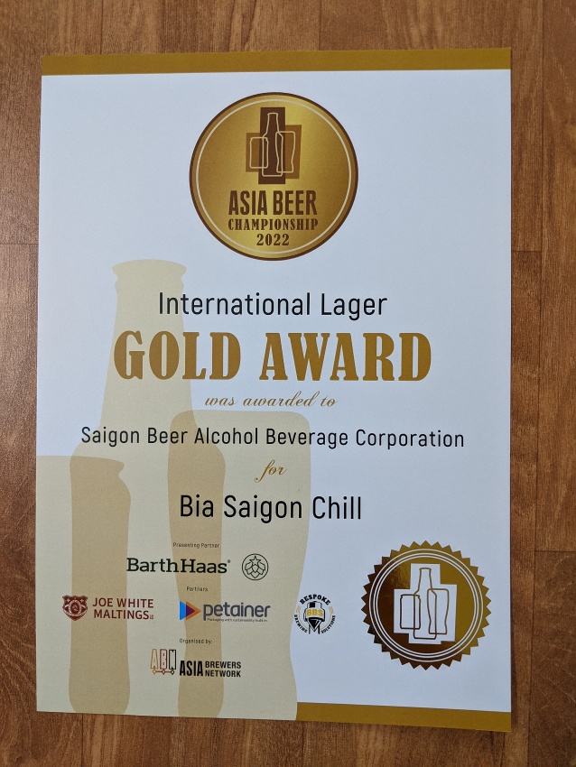 Bia Saigon Chill wins at Asia Beer Championship 2022