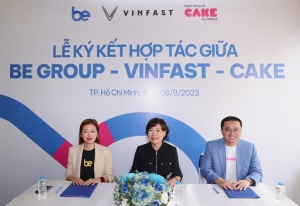 Be Group working with VinFast and Cake by VPBank to promote EV use