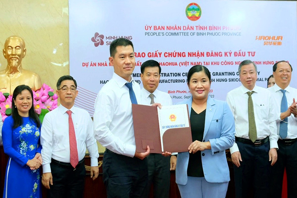 China's Haohua to build a $500-million tire factory in Binh Phuoc