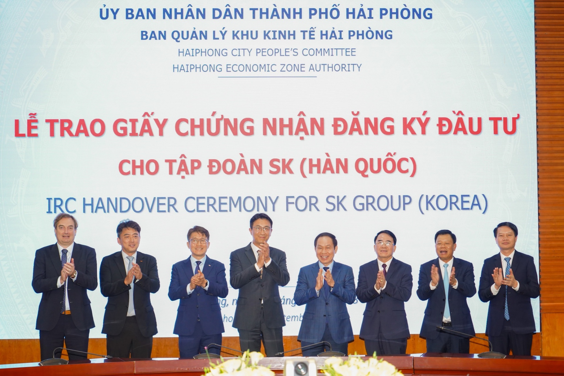 sk group to pour 500 million into deep c industrial zones in haiphong