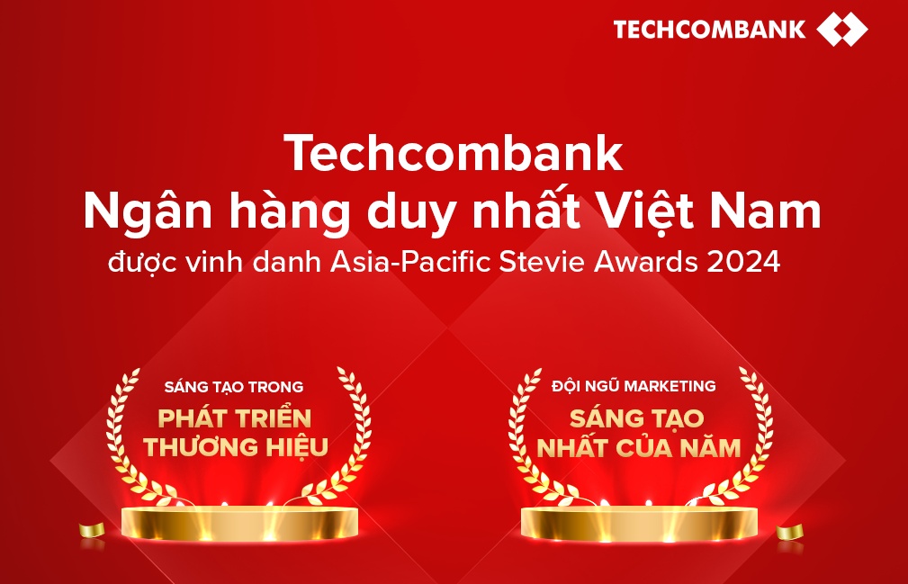 Techcombank scoops two Stevie Awards