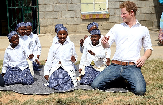 Prince Harry Visits Schoolchildren in Lesotho, Speaks Out in Fight Against HIV/AIDS