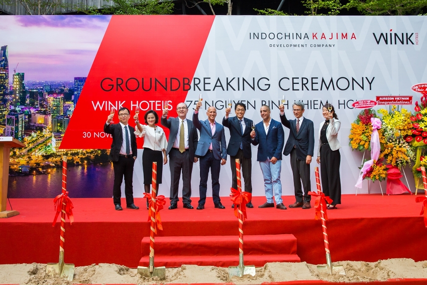 indochina and kajima lay first brick of billion dollar hotel chain
