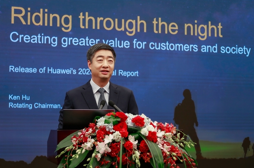 Huawei reports slow growth in 2020