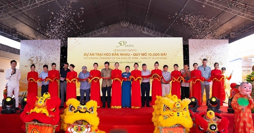 Japfa inaugurates pig farm with 10,000 sows in Binh Phuoc province