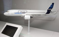 A model of an Airbus A320 Neo. Airbus has sold 44 A320 passenger planes to a low-cost Mexican carrier in a new inroad into Latin America for the European firm, a French minister told AFP.