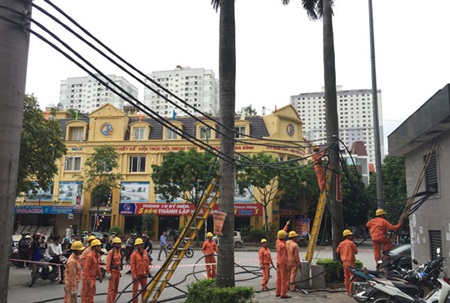 ha noi to finish underground power cable network in 2016