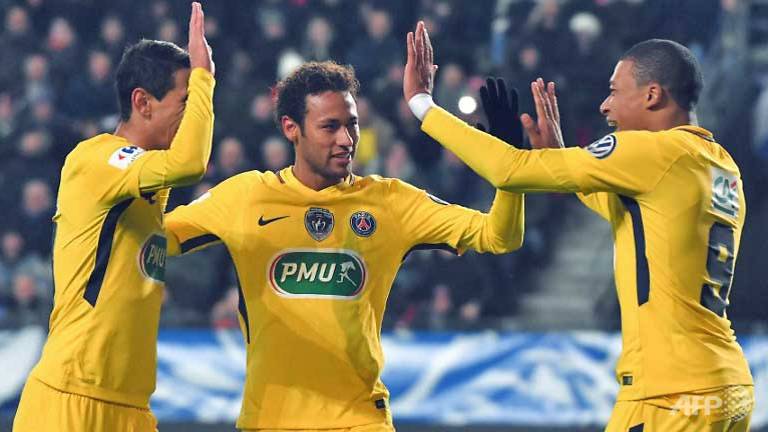 Neymar, PSG run riot in French Cup