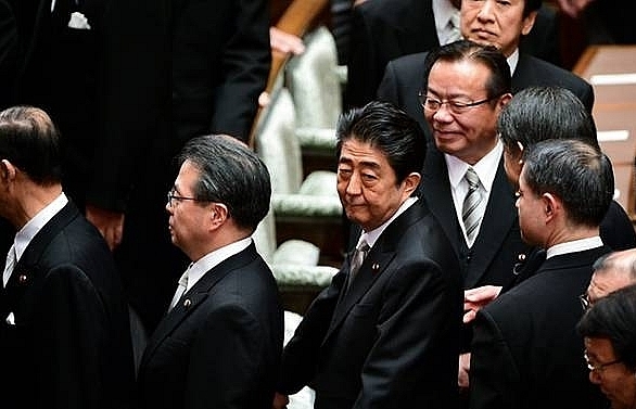 Abe vows Kim meeting to 'break shell of mutual distrust'
