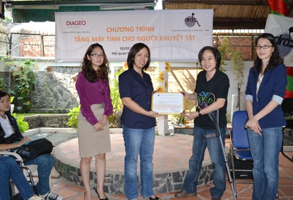 Diageo Vietnam donates computers
