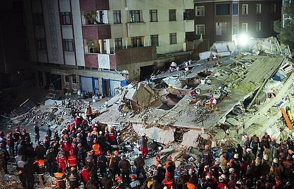 At least two killed after building collapses in Turkey's Istanbul: Official