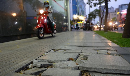 footpath upgrade in ho chi minh city proves controversial