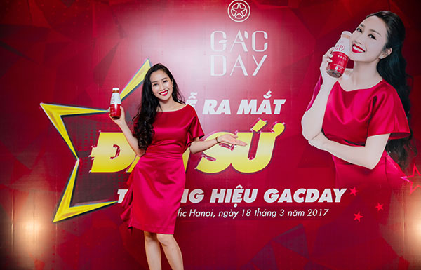oc thanh van announced as brand ambassador of gacday drink