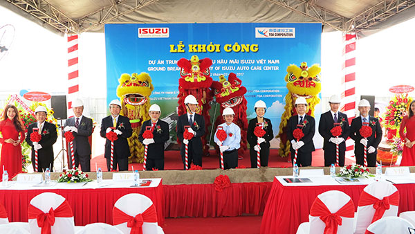 Isuzu Vietnam starts construction of after-sale service centre in Ho Chi Minh City
