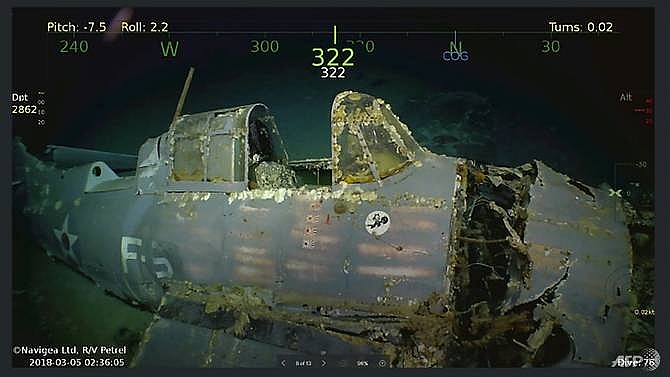 wreckage of wwii aircraft carrier uss lexington found off australia