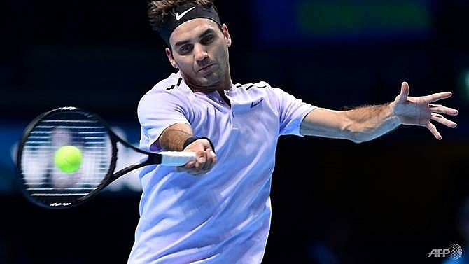 swiss star federer showing no signs of slowing