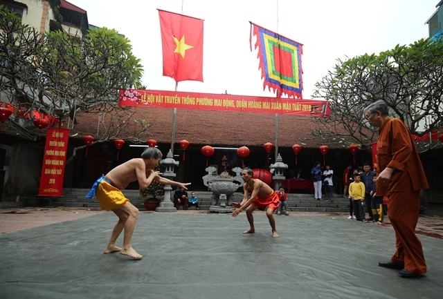 annual wrestling festival in mai dong village
