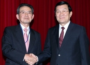 president welcomes japans business leader