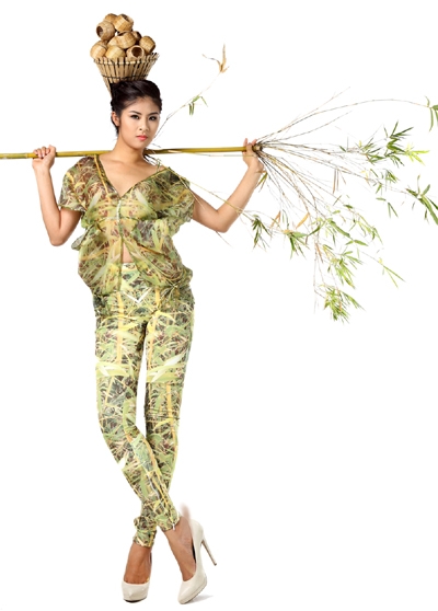 vietnam-france, fashion, vo cong khanh, ngoc han, bamboo fashion