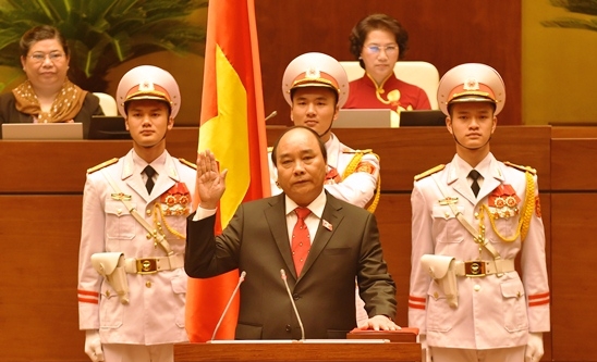 nguyen xuan phuc voted in as prime minister
