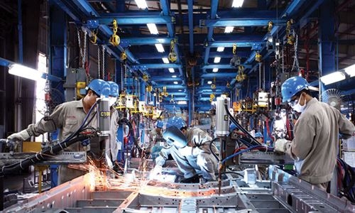 increase in industrial production in the first quarter of 2017 is lowest in five years