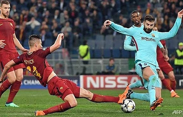 Roma shock Barcelona to reach Champions League semi-finals