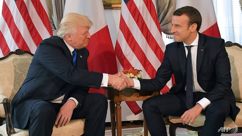 trump to honour macron his unlikely french friend
