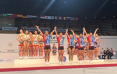 vietnam wins three golds at aerobics suzuki world cup