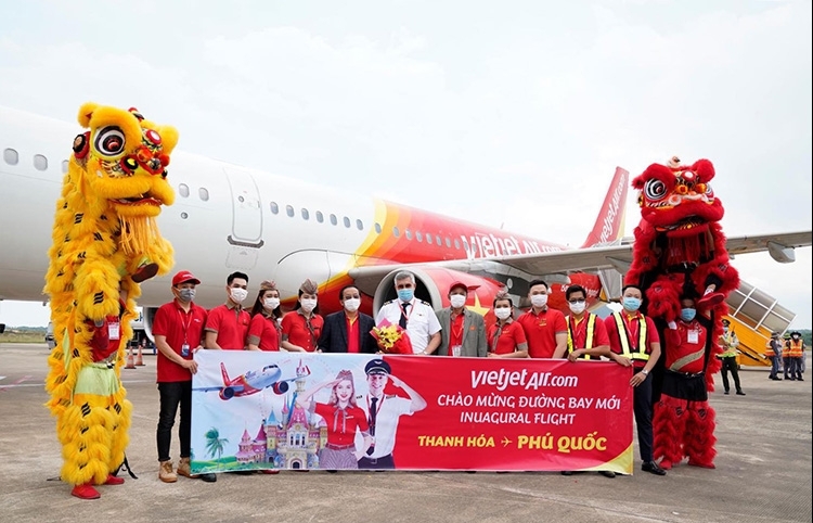 Vietjet connects Phu Quoc with Thanh Hoa, Dalat, Nha Trang, Hue, Can Tho