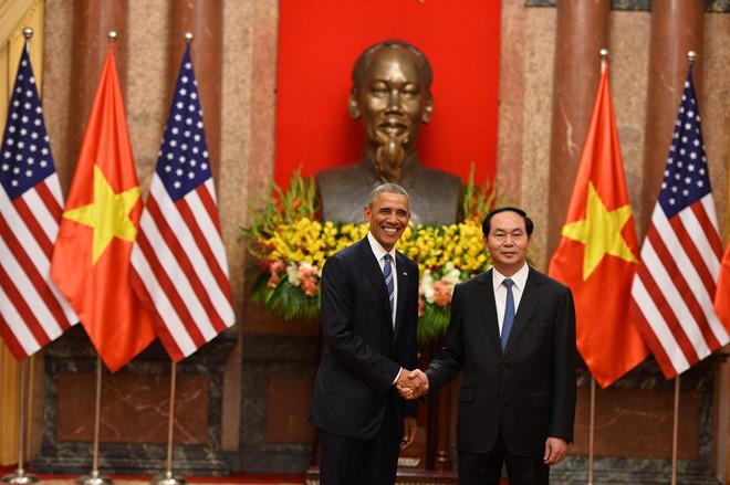 US President Obama welcomed at Presidential Palace, Government news, politic news, vietnamnet bridge, english news, Vietnam news, news Vietnam, vietnamnet news, Vietnam net news, Vietnam latest news, vn news, Vietnam breaking news