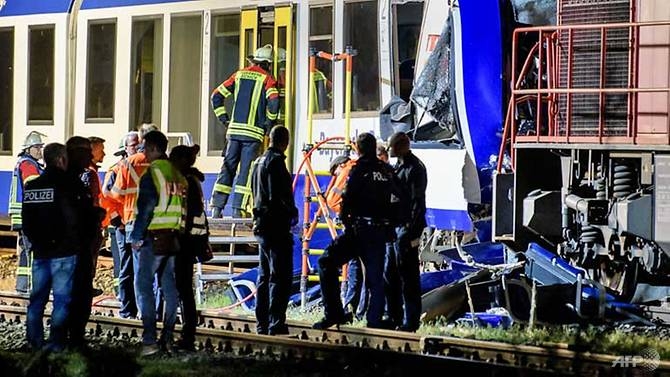 two dead as trains collide in germany