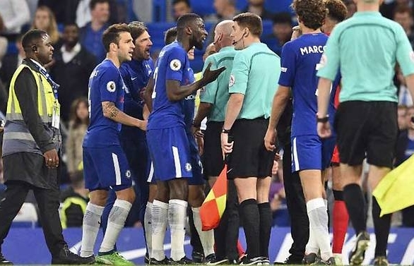 Chelsea charged over referee rage