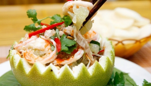goi buoi tom (pomelo salad with shrimp) hinh 0