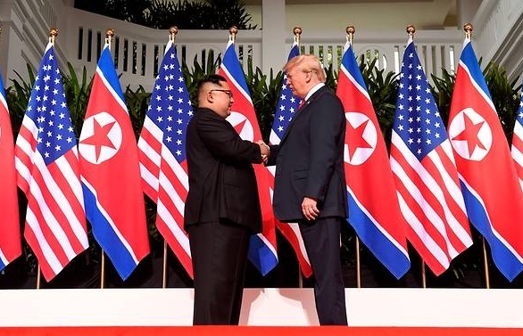 US President Trump, North Korean leader Kim meet at historic Singapore summit