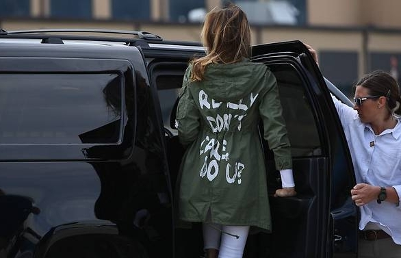 'I really don't care': Melania Trump jacket stuns on migrant visit