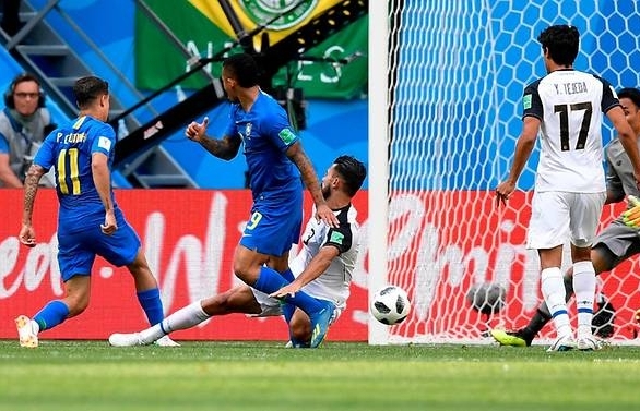 World Cup: Brazil beat Costa Rica 2-0 to secure first win