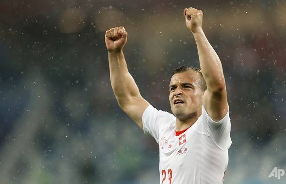 World Cup: Last gasp Shaqiri seals Swiss win over Serbia in Group E
