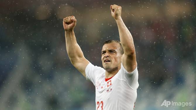 world cup last gasp shaqiri seals swiss win over serbia in group e