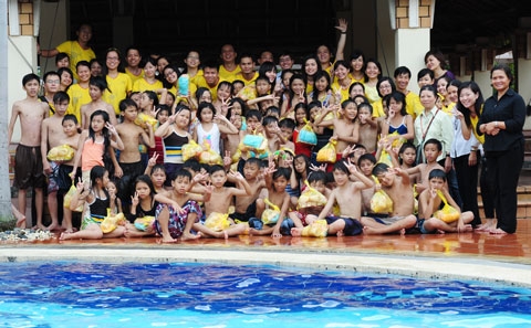 capitaland vietnam sponsors swimming activities