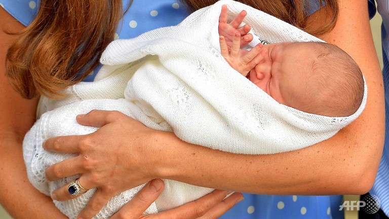 britains royal baby named george alexander louis