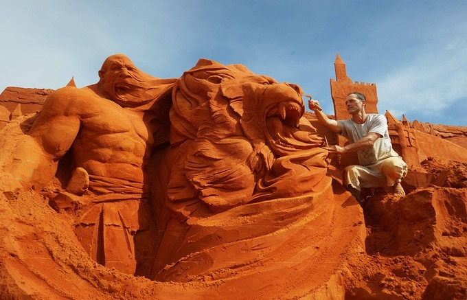 Vietnam’s first sand sculpture park opens in Phan Thiet