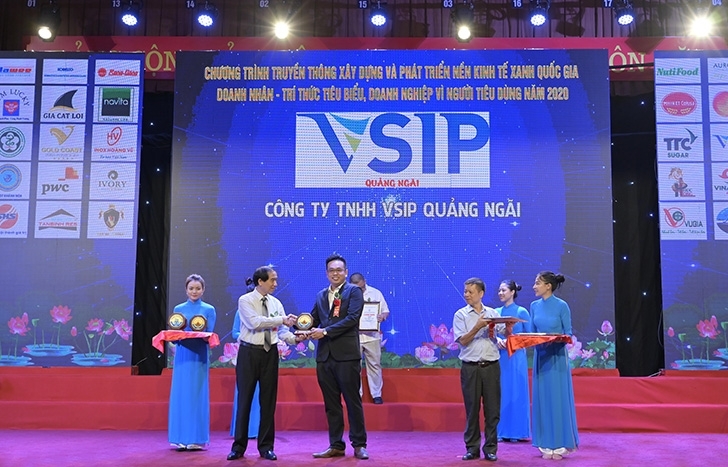 VSIP Quang Ngai receives coveted award for Green Industrial Park 2020