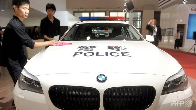 Bmw police car china #2