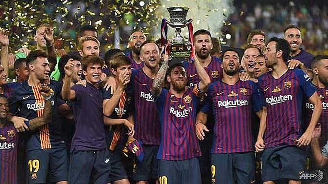 barcelona fight back to win spanish supercup