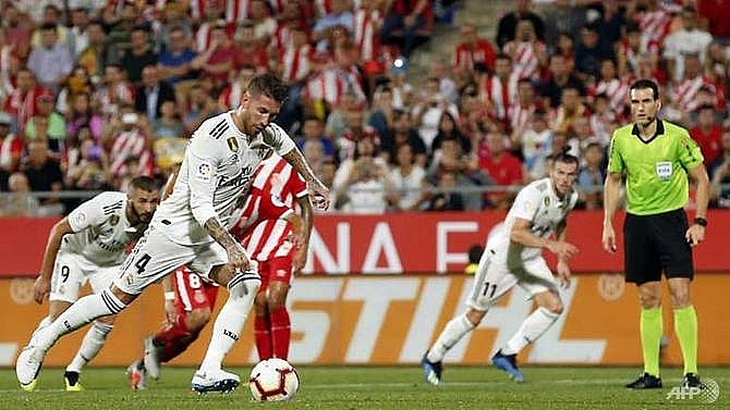 bale and benzema in the goals as real madrid survive scare