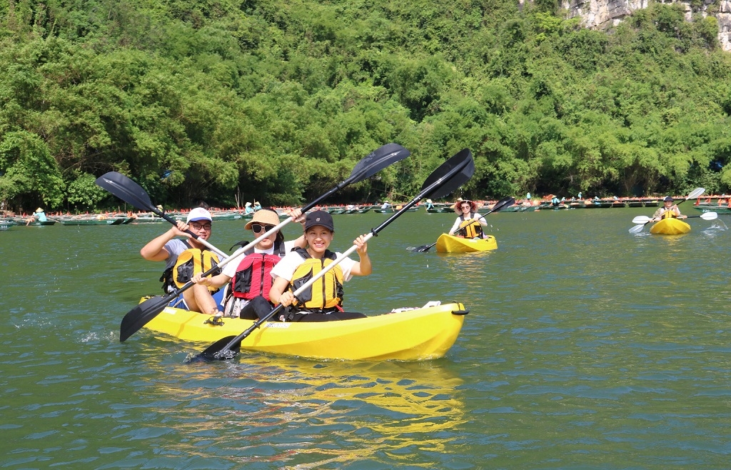Kayak tours on offer at Trang An Scenic Landscape Complex