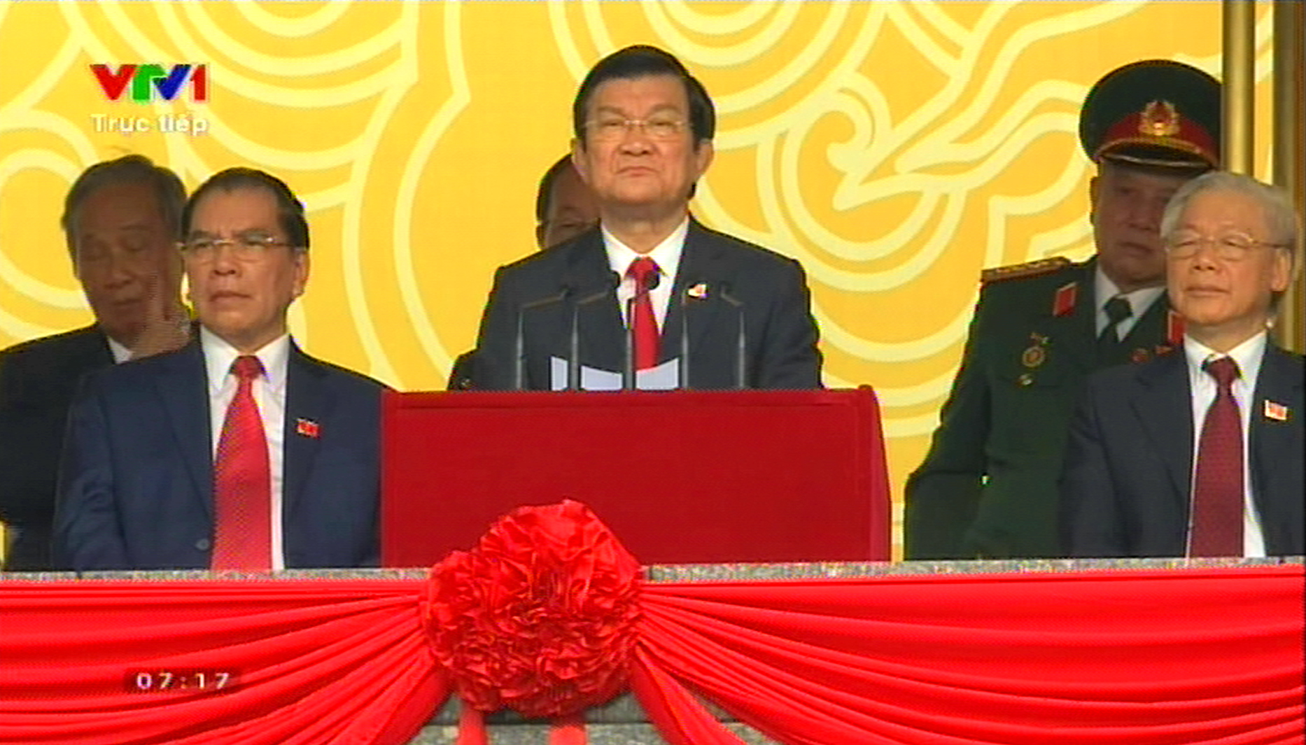 Chủ tịch nước Trương Tấn Sang phát biểu tại buổi lễ
