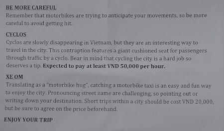 HCMC police issue leaflets giving foreigners safety tips
