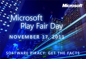 Microsoft Consumer Action Day 2011: Play Fair for a better growth