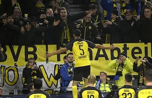 Hakimi double seals stunning Dortmund win over Inter Milan